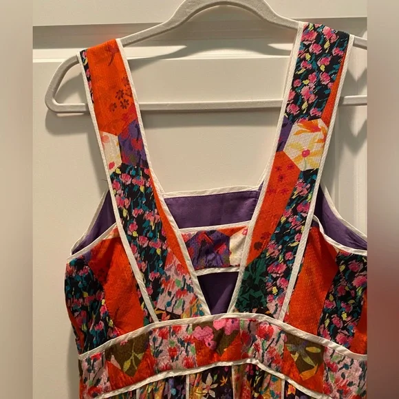 By Anthropologie red motif dress - size 2 - Picture 7 of 13